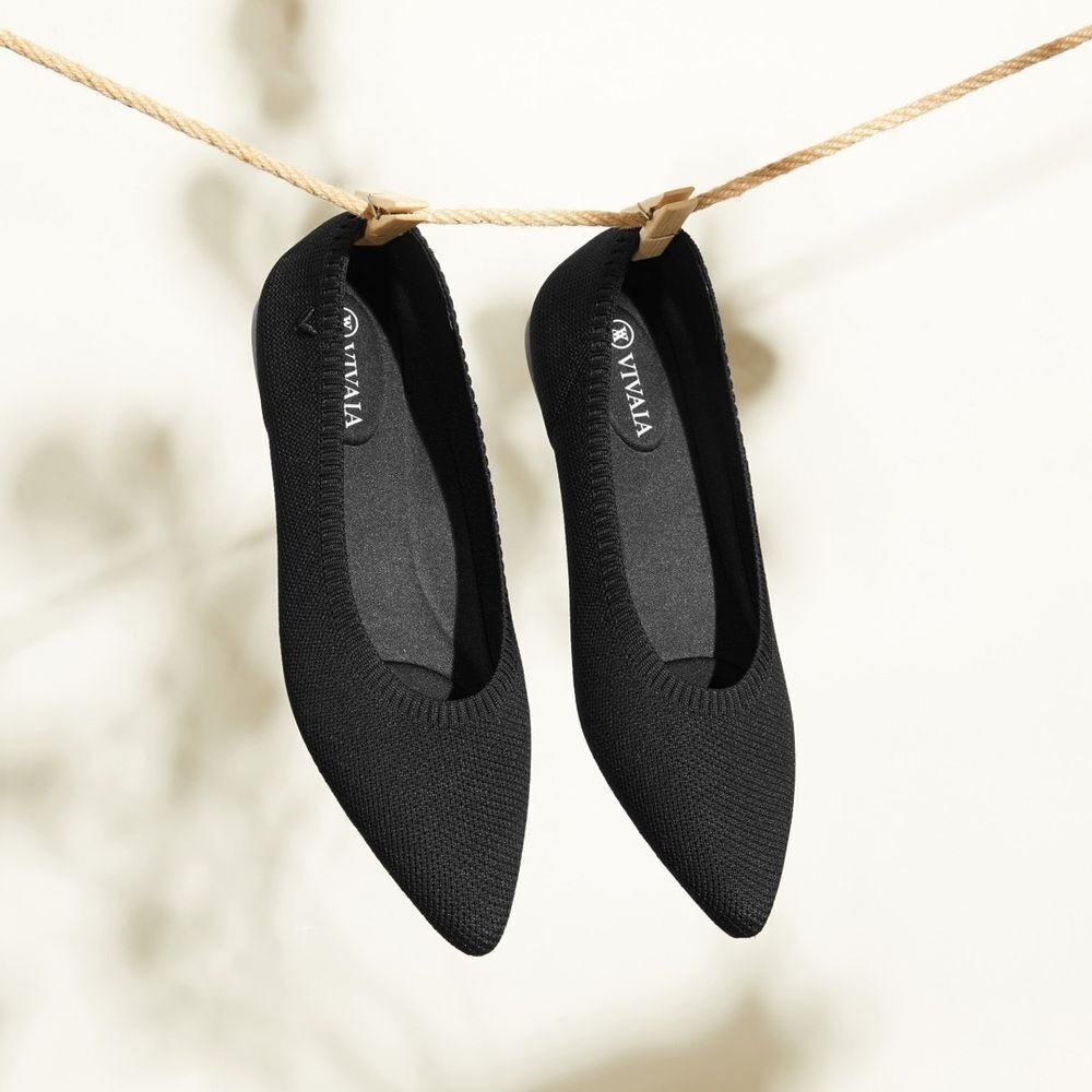 VIVAIA Aria 5° Pointed Toe Ballet Flats Comfort Washable Shoes EU 39 US 8